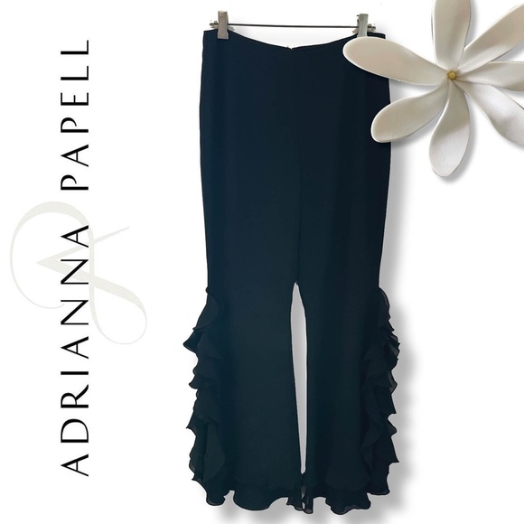 NWT 🦋 Adrianna Papell Ruffle Pants | Size: 8 - Picture 16 of 16